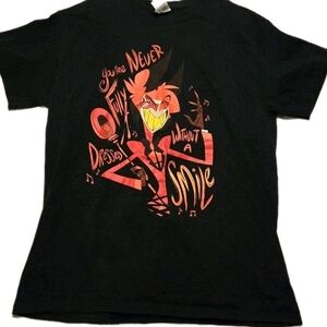 Gildan Black Crew Neck T-Shirt Men Medium